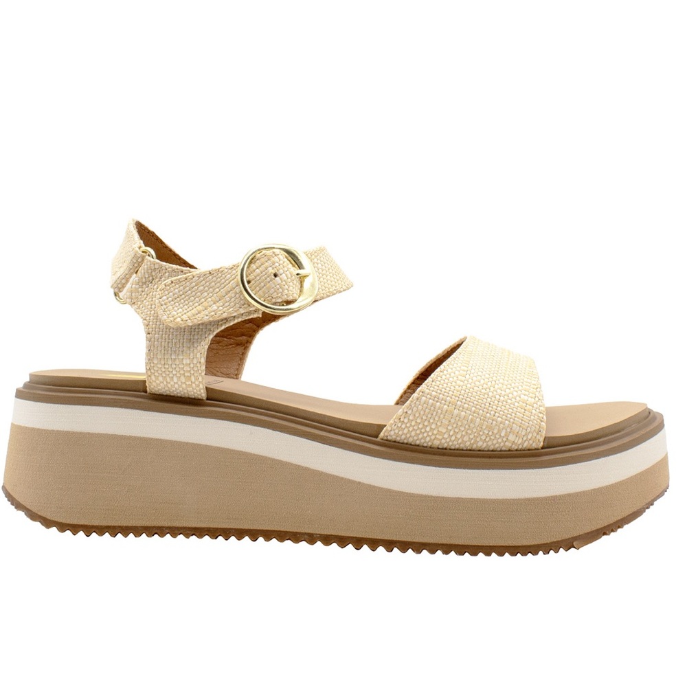Volatile “Porcini” Women's Raffia Platform Sandals